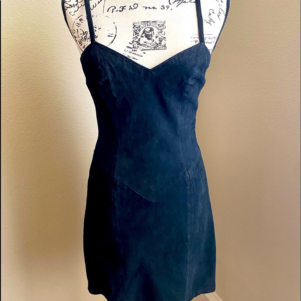 Wilsons Leather Elegant Black Mini Dress